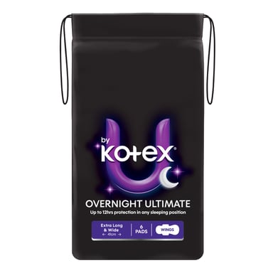 U By Kotex Maxi Ultimate Overnight Wing 6 - 41cm