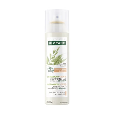 Klorane Dry Shampoo With Oat & Ceramide Dark Hair Tinted 250ml