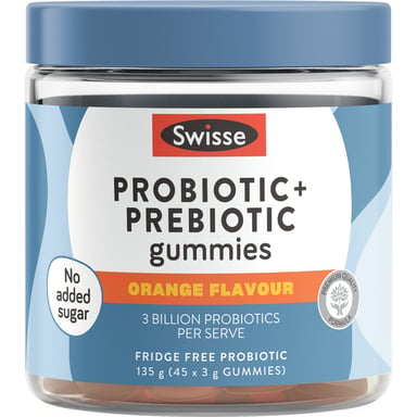 Swisse Adult Probiotic & Prebiotic Gummies 45 pastilles