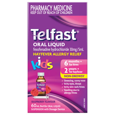 Telfast Kids Elixir Paraben Free 60ml