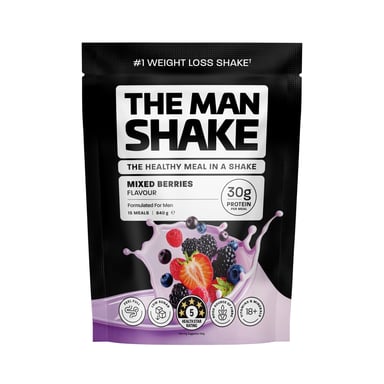 The Man Shake Meal Replacement Mixed Berries 840g