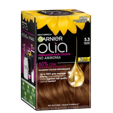 Garnier Olia Permanent Hair Colour 5.3 Golden Brown 1 unit