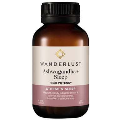 Wanderlust Ashwagandha + Sleep 60 capsules