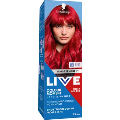 Schwarzkopf LIVE Colour UBs Pillar Box Red Semi Permanent 75ml