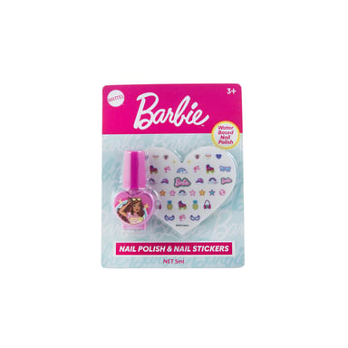 Barbie Nail Polish & Nail Stickers Set 1 each