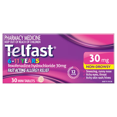 Telfast Kids Tablets 30mg - 30 tablets