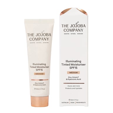 The Jojoba Company Illuminating Tinted Moisturiser SPF15 Shade Medium 50ml