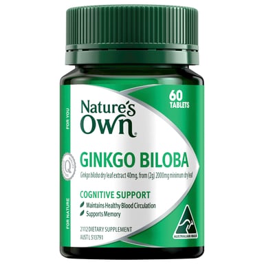 Nature's Own Gingko Biloba 60 tablets
