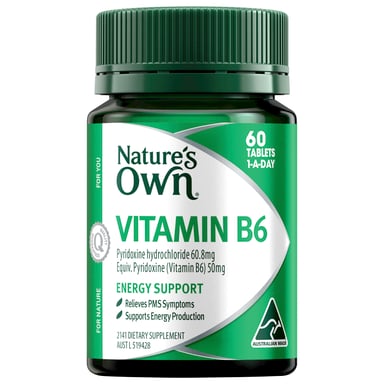 Nature's Own Vitamin B6 50mg - 60 tablets