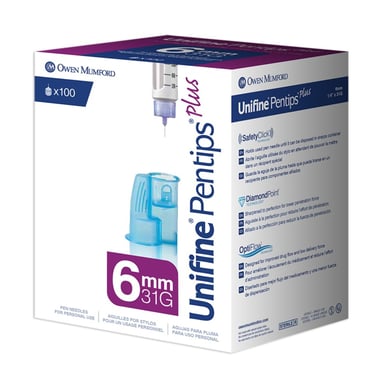 Unifine Pentips Plus 31G x 6mm 100