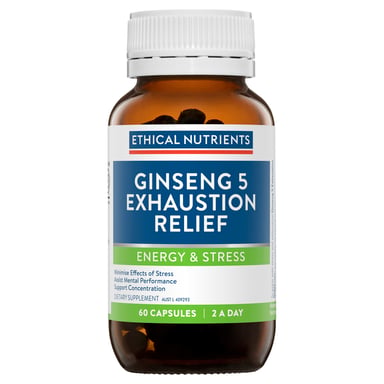 Ethical Nutrients Ginseng-5 Exhaustion Relief 60 capsules