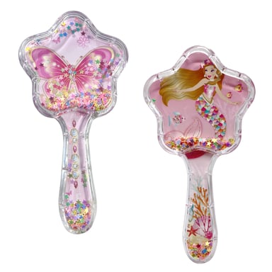Pink Poppy Holographic Glitter Hairbrush Assorted 1 each