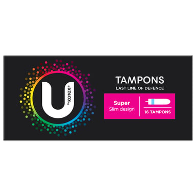 U by Kotex Tampons Super 16 pack