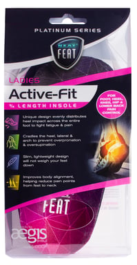 Neat Feat Ladies 3/4 Active Fit Large 1 pair