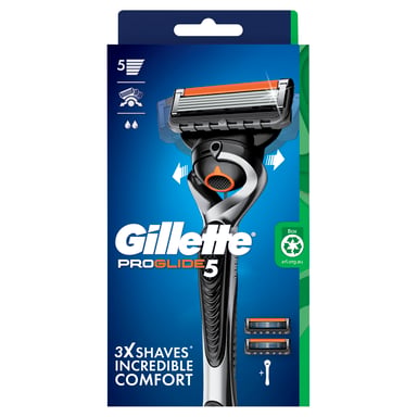 Gillette Fusion Proglide Razor Handle + Blade Refill 2 pack