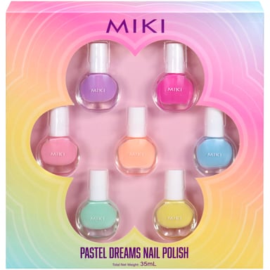 Miki Pastel Dreams Nail Polish Set 7 piece