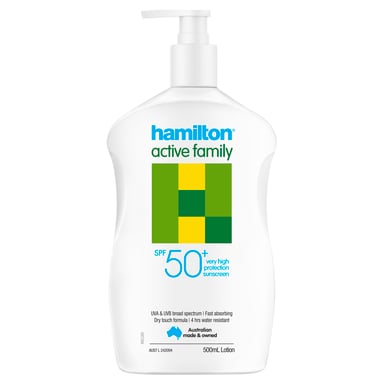 Hamilton Active Family Lotion SPF50+ - 500ml