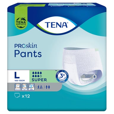 Tena Pants Super ProSkin Large 12 pack