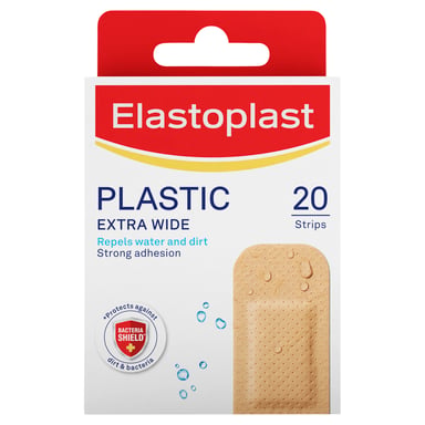 Elastoplast Plastic Strips Extra Wide 20 pack