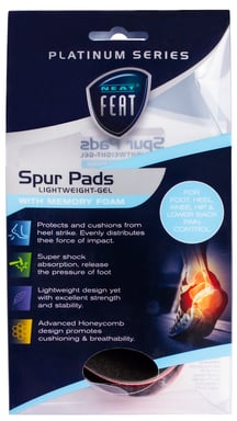 Neat Feat Platinum Spur Pads Large 1 pair