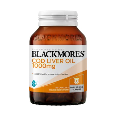 Blackmores Cod Liver Oil 1000mg - 80 capsules