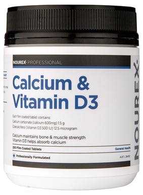 Nourex Professional Calcium & Vitamin D3 - 250 tablets