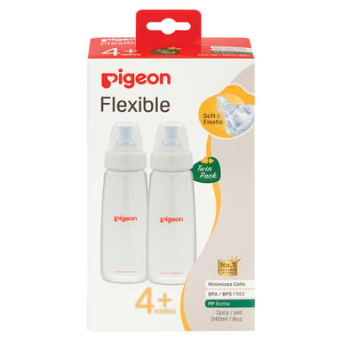 Pigeon Slim Neck Bottle 240ml (PP) 2 pack