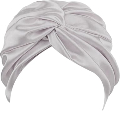 Wicked Sista Deluxe Satin Sleep Turban Light Grey 1 each