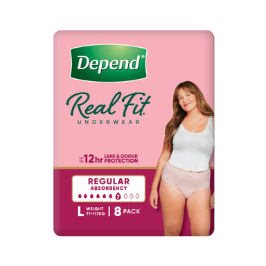 Depend Underwear RealFit Female Large 8 pack