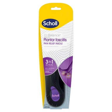 Scholl In Balance Pain Relief Plantar Fasciitis Orthotics Large 1 pair