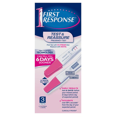 First Response Test & Reassure 3 pack
