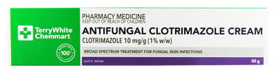 TerryWhite Chemmart Antifungal Clotrimazole Cream 50g