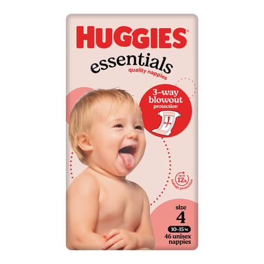 Huggies Nappies Essentials Toddler 46 pack