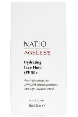 Natio Ageless Hydrating Face Fluid SPF 50+ 60ml