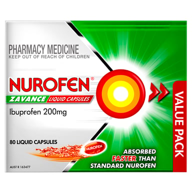 Nurofen Zavance 200mg - 80 liquid capsules