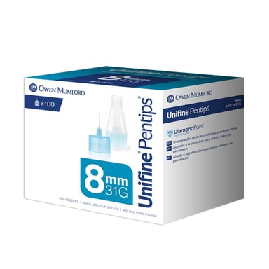 Unifine Pentips 31G x 8mm 100