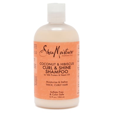 SheaMoisture Coconut & Hibiscus Curl & Shine Shampoo 384ml