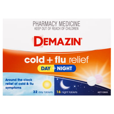 Demazin PE Multi Action Cold & Flu Relief Day & Night 48 tablets