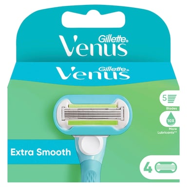Gillette Venus Extra Smooth Women's Razor Blade Refills 4 pack