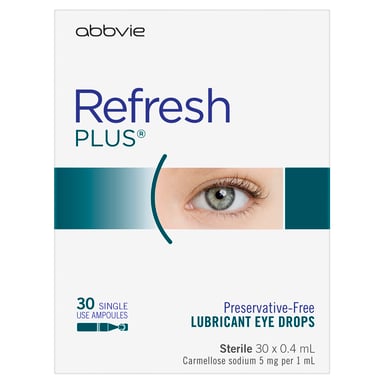 Refresh Plus Eye Drops For Every Day Dry Eyes 0.4ml - 30 vials