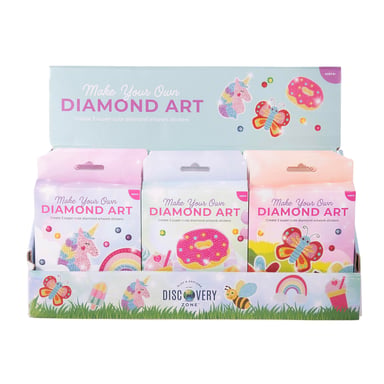 Discovery Zone Diamond Art Stickers Assorted 3 piece