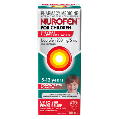 Nurofen For Children 5-12 Years Strawberry 100ml