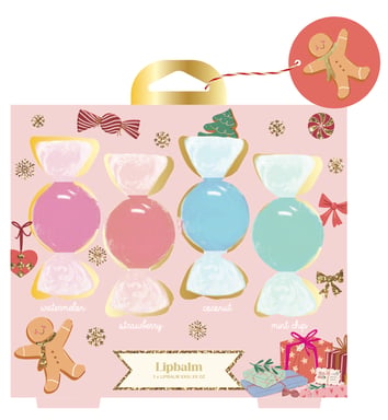 GFA Festive Lipbalm Set 4 piece
