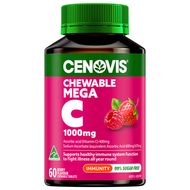 Cenovis Chewable Mega C 1000mg Berry 60 tablets