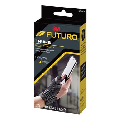 Futuro Deluxe Thumb Stabiliser Black Large/Extra Large 1 each