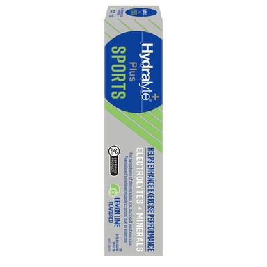 Hydralyte Plus Sports Effervescent Lemon Lime 20 tablets