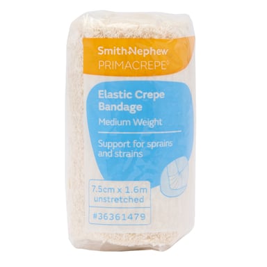 Primacrepe Medium White 7.5cm X 1.6m - 1 roll