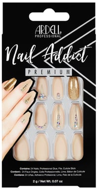 Ardell Nail Addict Nude Jeweled 1 pack