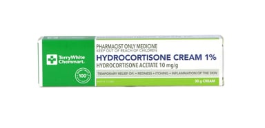 TerryWhite Chemmart Hydrocortisone Cream 1% - 30g