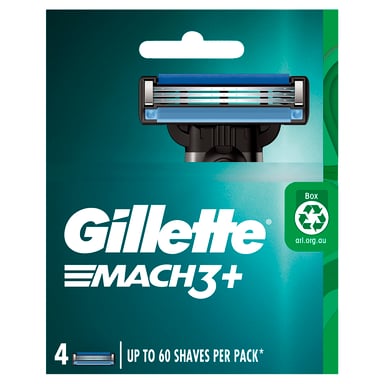 Gillette Mach3+Cartridges 4 pack